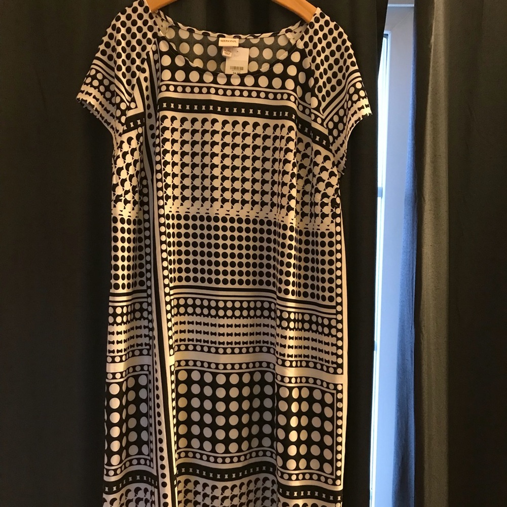 Merona Black and White Dress